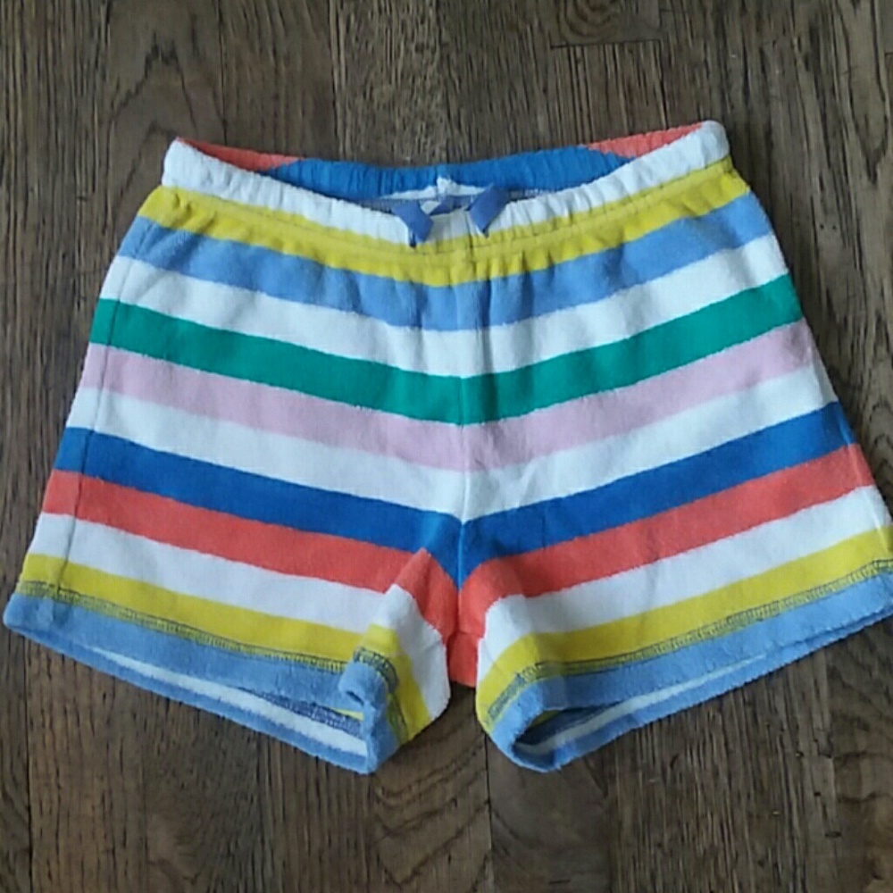 Girls mini boden towelling shorts size 7 years